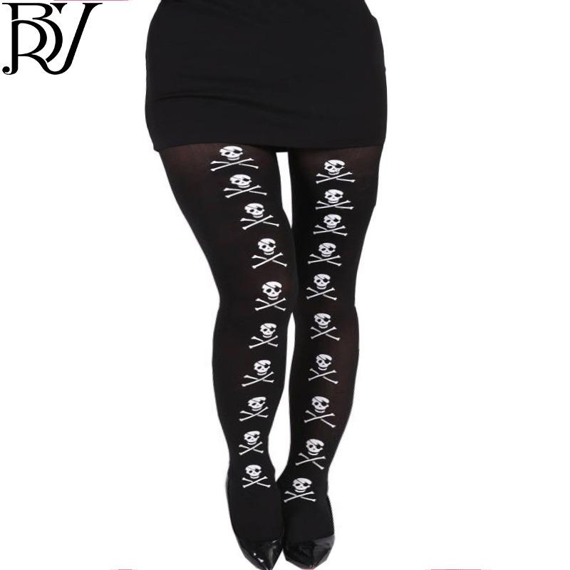 Чулки с мультяшным принтом на Хэллоуин и Рождество - праздничные колготки для праздничных вечеринок и костюмированного реквизита