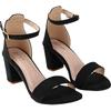 Shoetopia Женские/Девичьи Черные Туфли на Блочном Каблуке-EU37