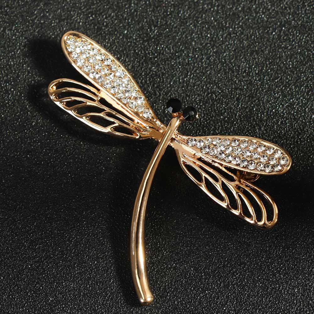 Милые женские стрекозы насекомые модные украшения лацкан шарф булавка брошь подарок
