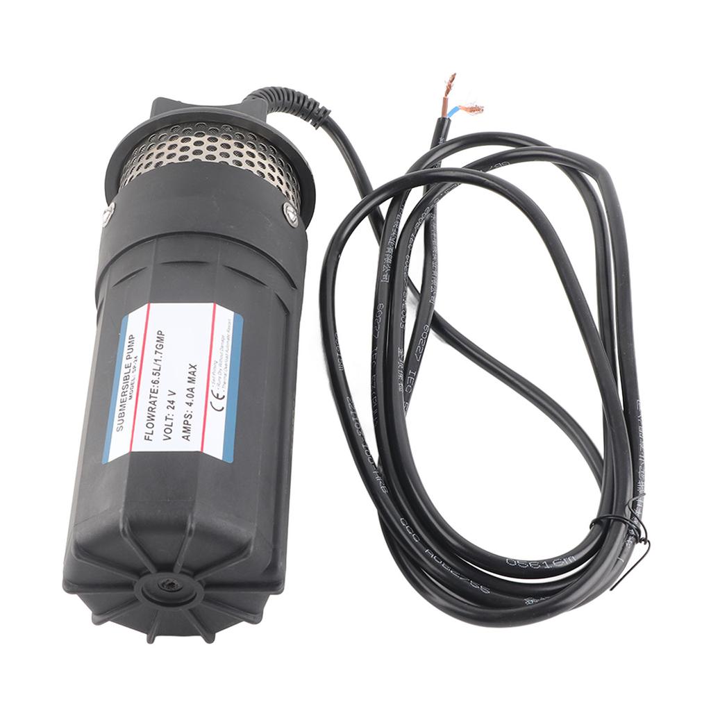 Solar Submersible Water Pump 30m Lift 6.5L Deep Well Water Pump for Irrigation Pond DC 24V