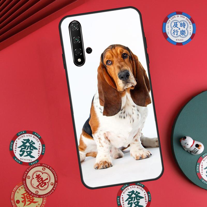Чехол для телефона Huawei Nova Y60 Y70 Y90 Y72 Y73 Y61 Y91 7i 8i 11i 12i 12s 9 10 SE P20 P30 P40 Lite с изображением собаки Бассет-хаунд