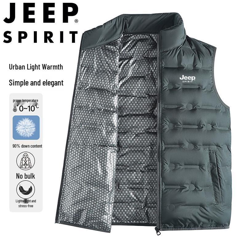 Мужской пуховый жилет JEEP SPIRIT со стойкой