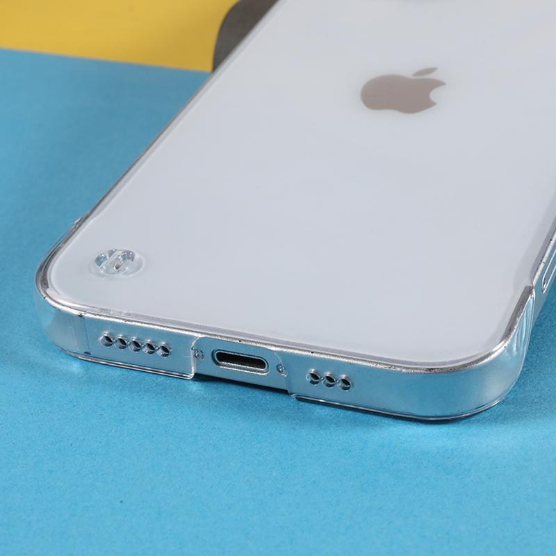 Безрамочный чехол для iPhone 13, Прозрачная защитная накладка из твердого ПК, устойчивая к царапинам