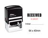 Self Inking Shiny Date Stamper With Received & Initial Text Ofiice Stationery Rubber Stamp