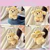 Plush Adorable Dog Toy Stuffed Doll With Summer Hat For Childrens Room Decor