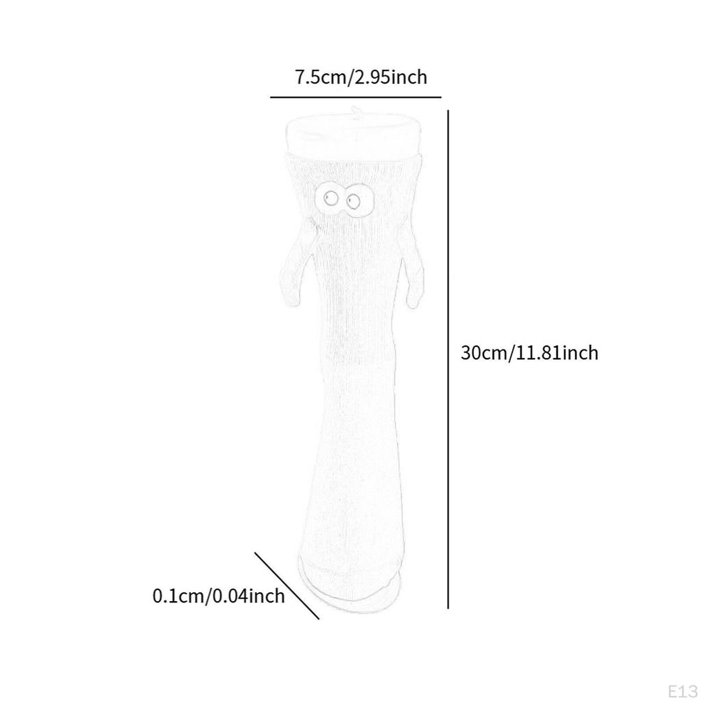 Парные носки Держащиеся за руки Повседневные Длинные гольфы Складываемые Средней длины Трубчатые Ниточные Смешные