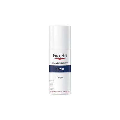 EUCERIN Ultra Sensitive Repair Cream 1.69oz / 50мл, для раздраженной кожи, склонной к покраснениям, Увлажняющий, Корейская косметика, Kbeauty
