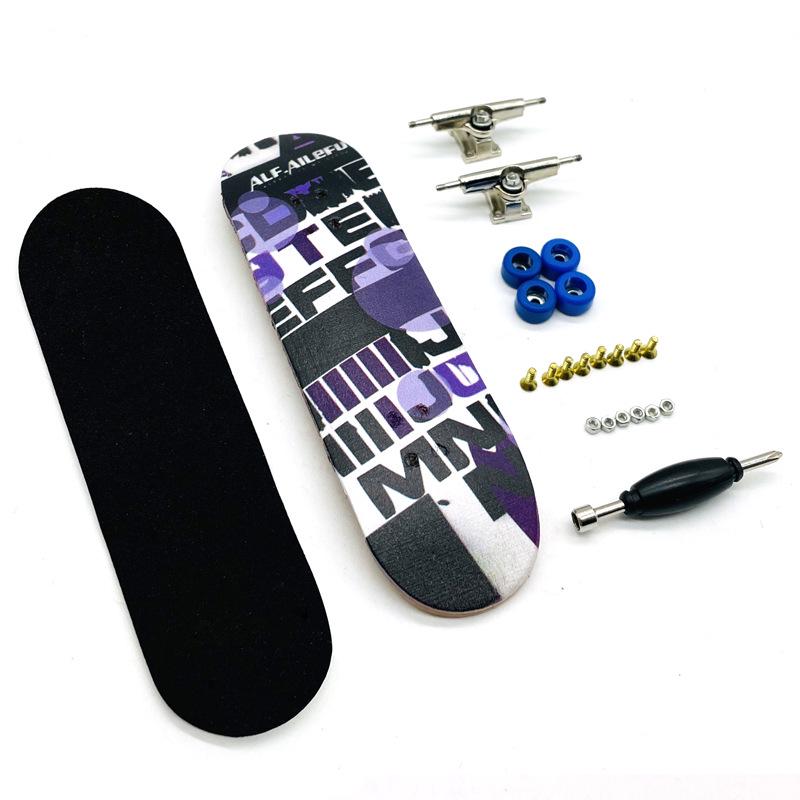Maple Double Kick Finger Skateboard Toy for Teens & Children