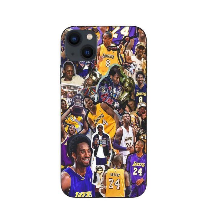 Coque - Maniacase - iPhone 14 Plus - Kobe Bryant - Champion NBA - Souple Noir
