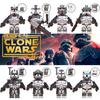 Wm6128 Tv Movie Series Clone Cavalry Wolf Team Heavy Armor Soldier Driver Building Blocks Figure Bag