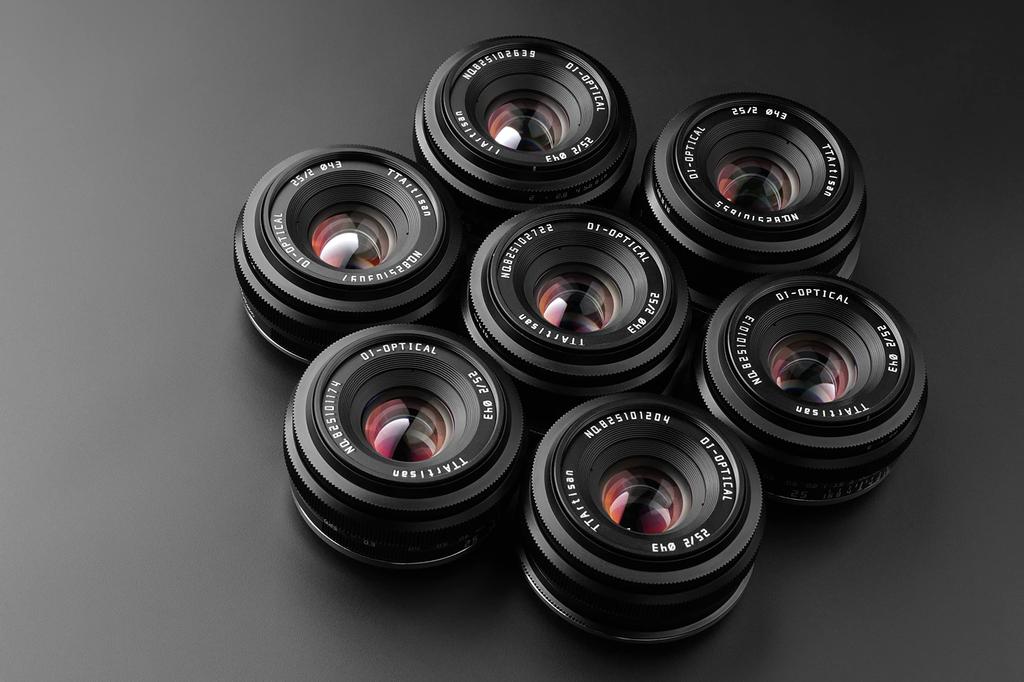 TTArtisan 25mm C Micro Four Thirds Lens Black Masterpiece Optics Year Warranty F/2 (2 Included) ()