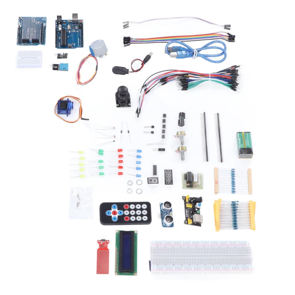 Супер стартовый комплект схема макетная плата силовой модуль светодиод ЖК резистор электронный компонент набор