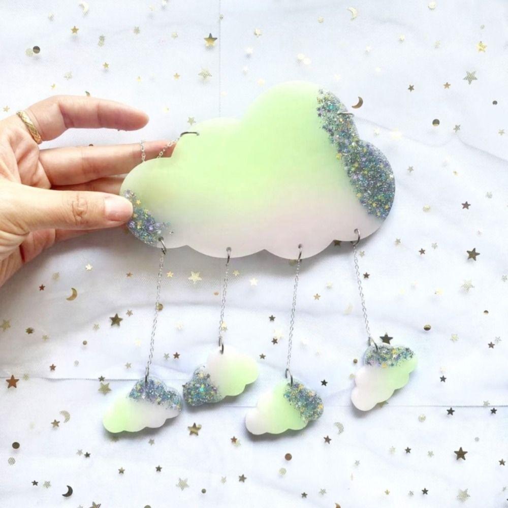New Crystal Epoxy DIY Crafts Mold Door Hanging Cloud Combination Pendants Mold Handmake Earring Silicone Molds DIY