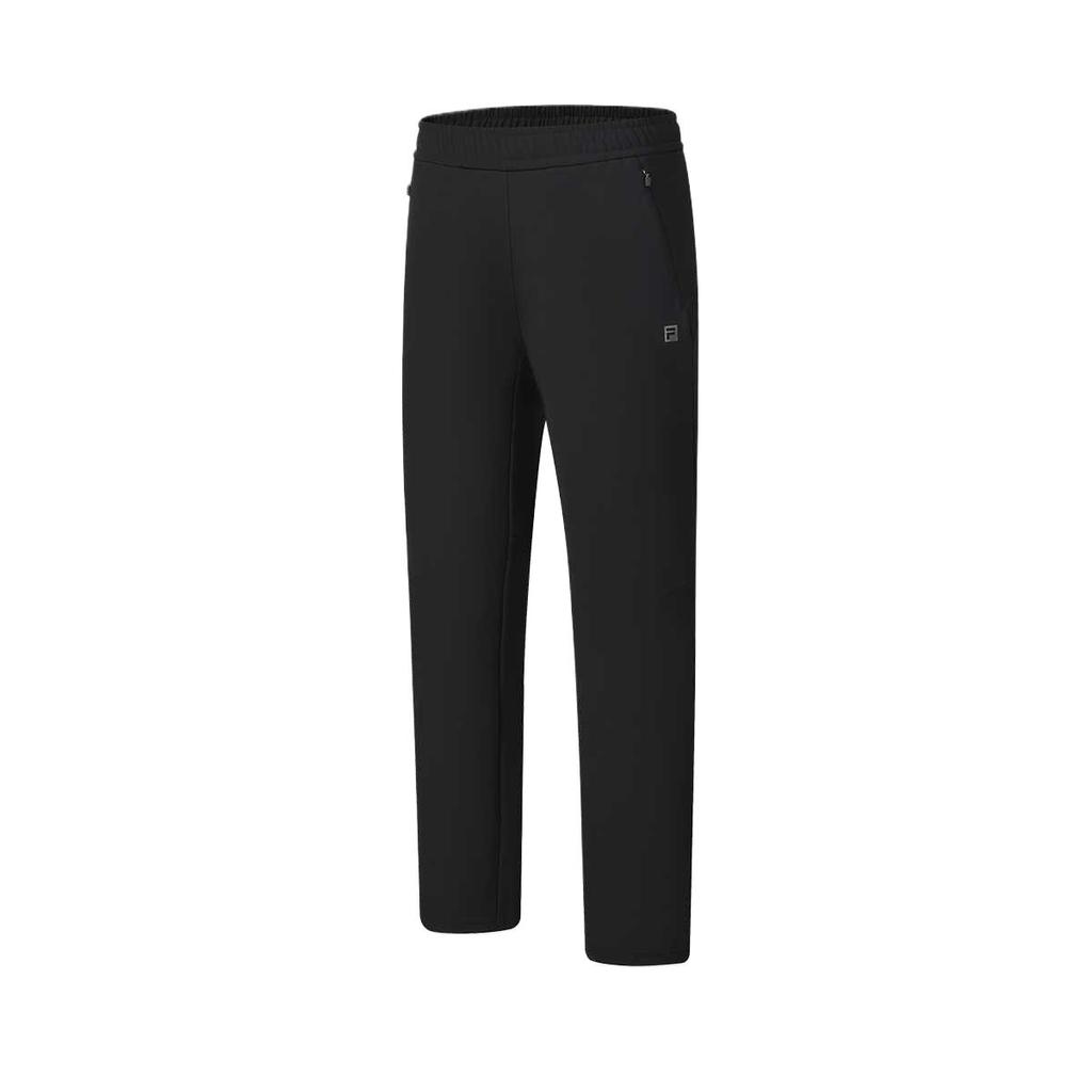Fila Серия Фитнес Простой Логотип Бренда Удобные Спортивные Штаны из Флисового Трикотажа Мужские брюки Глубокий Черный A11M511613F-BK