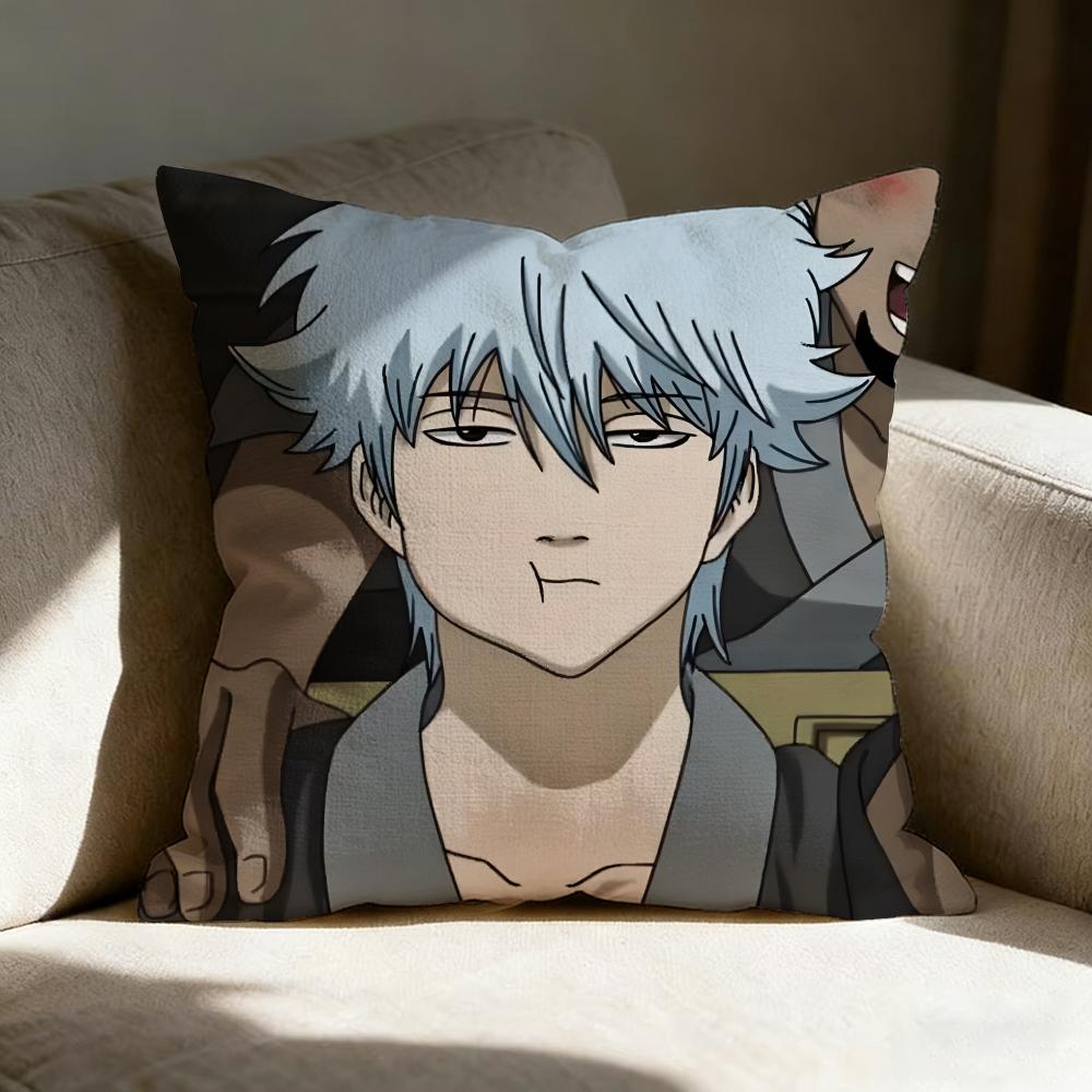 Ggintama Anime Pillow Case Pillowcase Doublesided Printed Sofa Cushion Bedroom Headboard Pillow