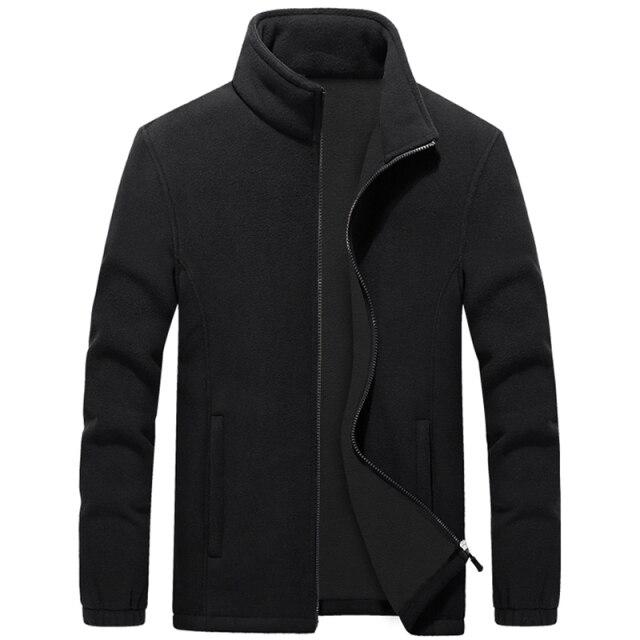 Mens Plus Size Softshell Fleece Jackets Male Warm Sweatshirts Thermal Coats Windbreaker Sportswear Brand Clothing