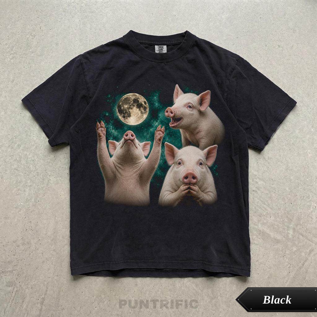 Funny Piglet Graphic Tee, Comfort Colors® Dark Humor Animal Shirt, Funny Weird Creature Gift, Grunge Art Tshirt, Spooky Cute Gift Idea