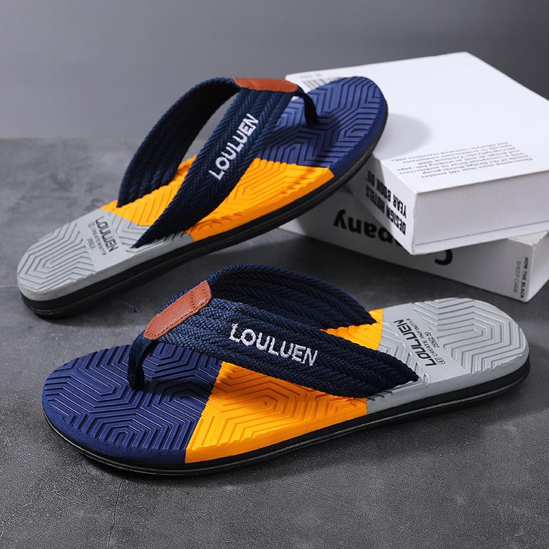 Summer New Wear-resistant Anti-skid Beach Fashion Trend Clip Foot Thick Bottom Flip-flops