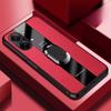 Чехол из Плексигласа и Полиуретановой Кожи для POCO X8 Pro Max с Магнитным Металлическим Кольцом-Подставкой, Ударопрочная Защитная Крышка для Redmi Turbo 5Max