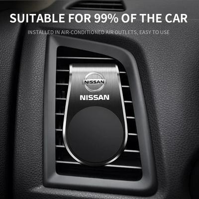 Автомобильный тип L Металлический Магнитный Держатель для Телефона для Nissan J10 X-Trail Qashqai Juke Leaf Micra NOTE Patrol Гаджеты Аксессуары для Стайлинга