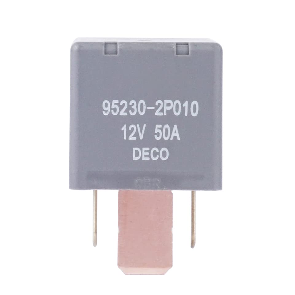 95230-2P010 12VDC 50A 4Pins SPST Automotive Power Relay Compatible with 39160-37110 13742705 5M5T14B192EA 13306943 897H-1AH-D-R1-12VDC 9804768080