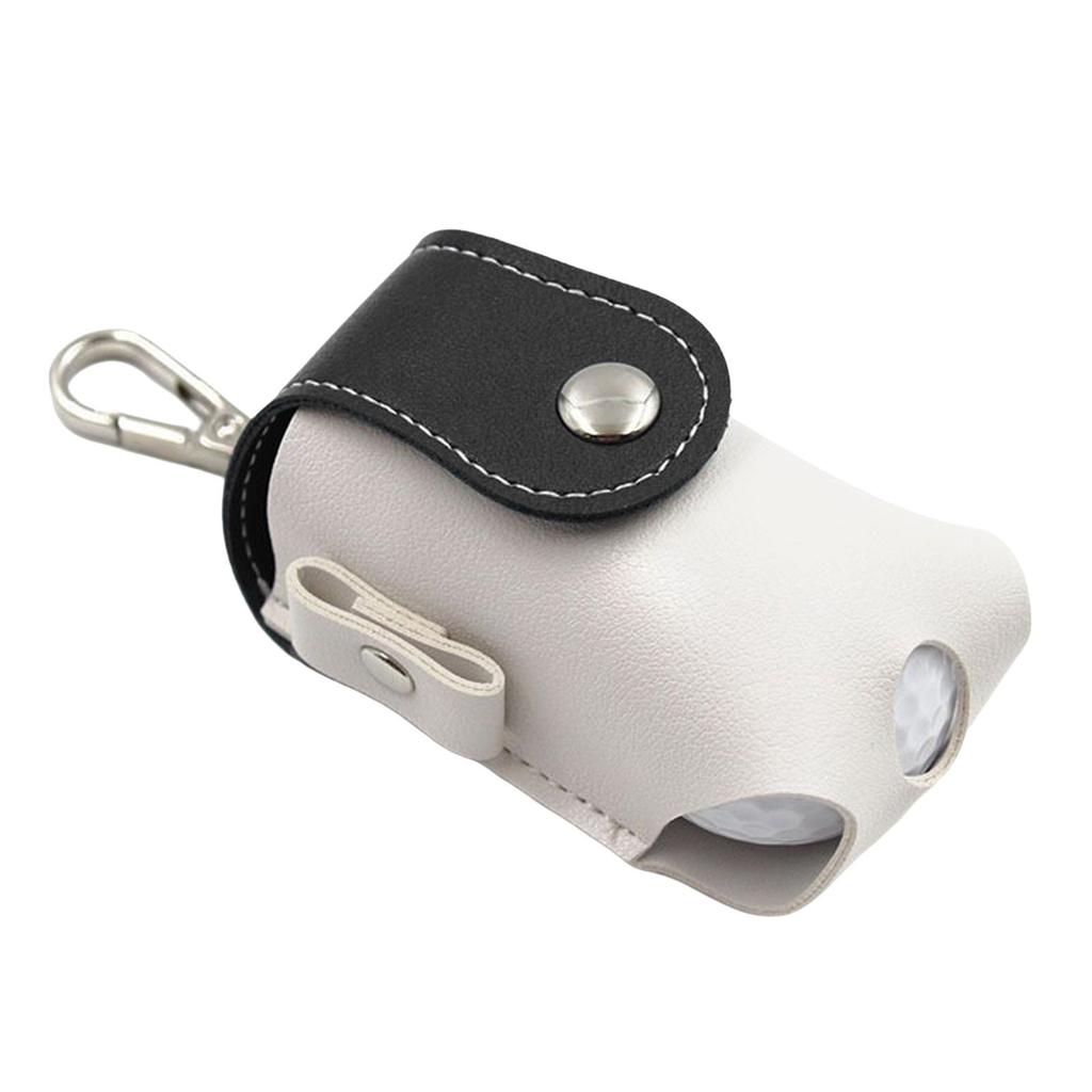 Поясная сумка для мячей для гольфа из ПУ кожи, Портативный мини-чехол с держателем для ти и металлической пряжкой для женщин и мужчин