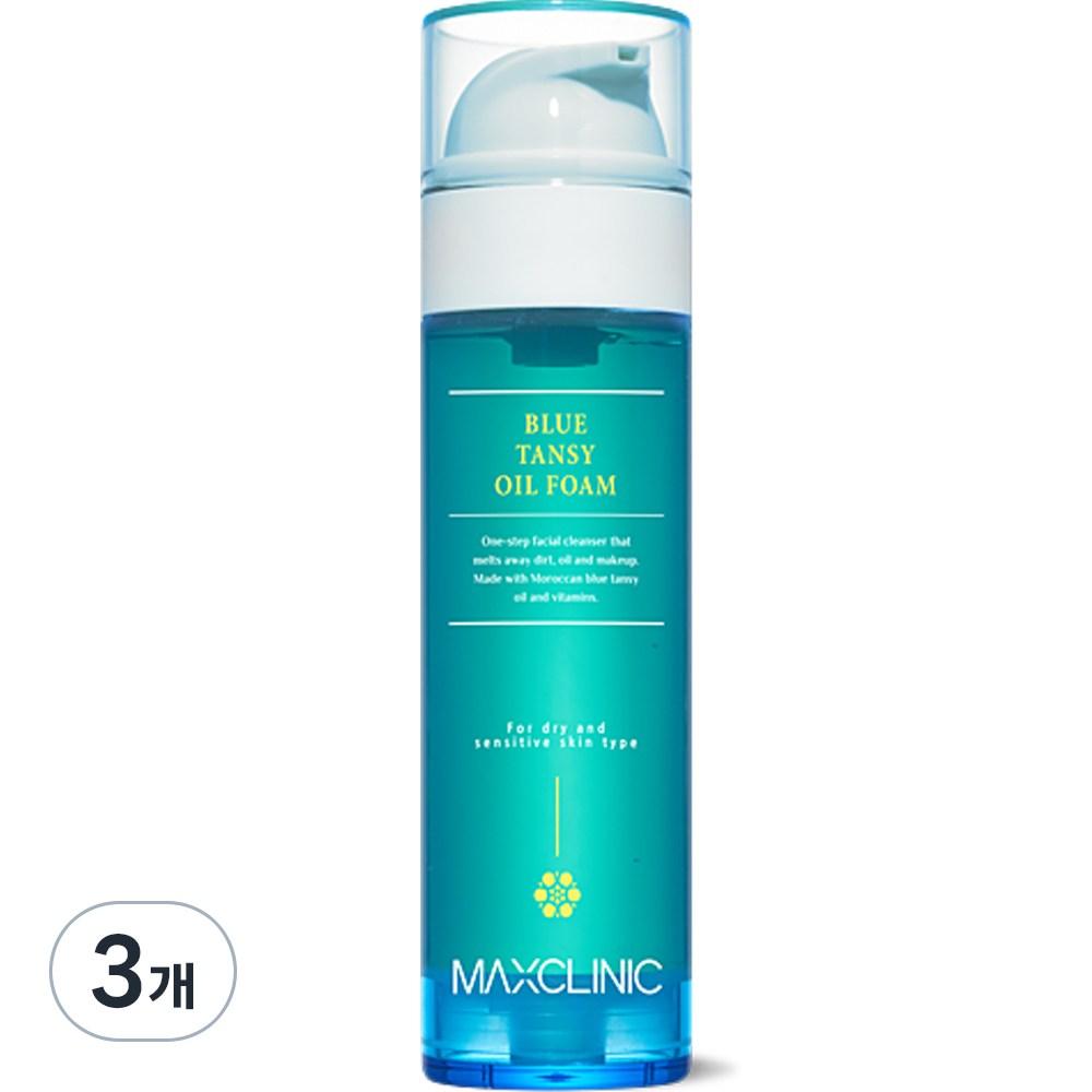 Max Clinic Blue Tanzy Oil Foam Cleanser, 110g, 3 Units