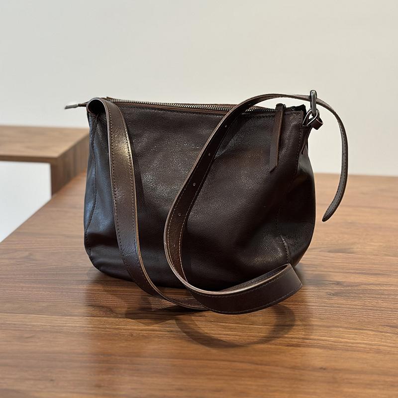 Johnature Простые женские сумки через плечо из натуральной кожи, мягкая коровья кожа, однотонные, универсальные сумки кроссбоди