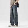 New Spring and Summer Jeans Men Loose Straight High Street Retro Trend Men