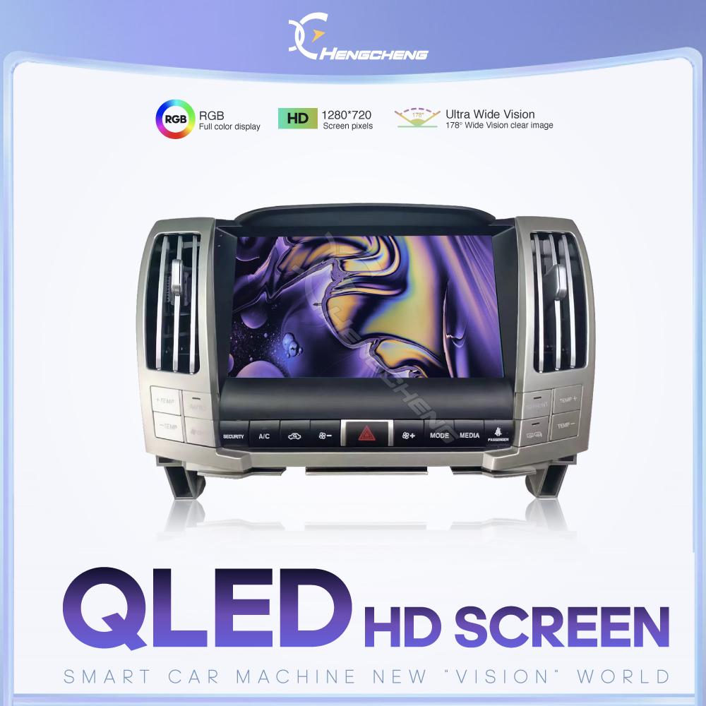 9.0-дюймовый для Lexus RX300 350 400 2004-2008 Автомобильный мультимедийный видеоплеер GPS-навигация Android13 8+256G 8-ядерный CarPlay 4G 360-градусная камера