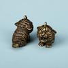 Metal Brass Tiger Key Chains Diy Hangings Jewelry Accessories Animal Figurines