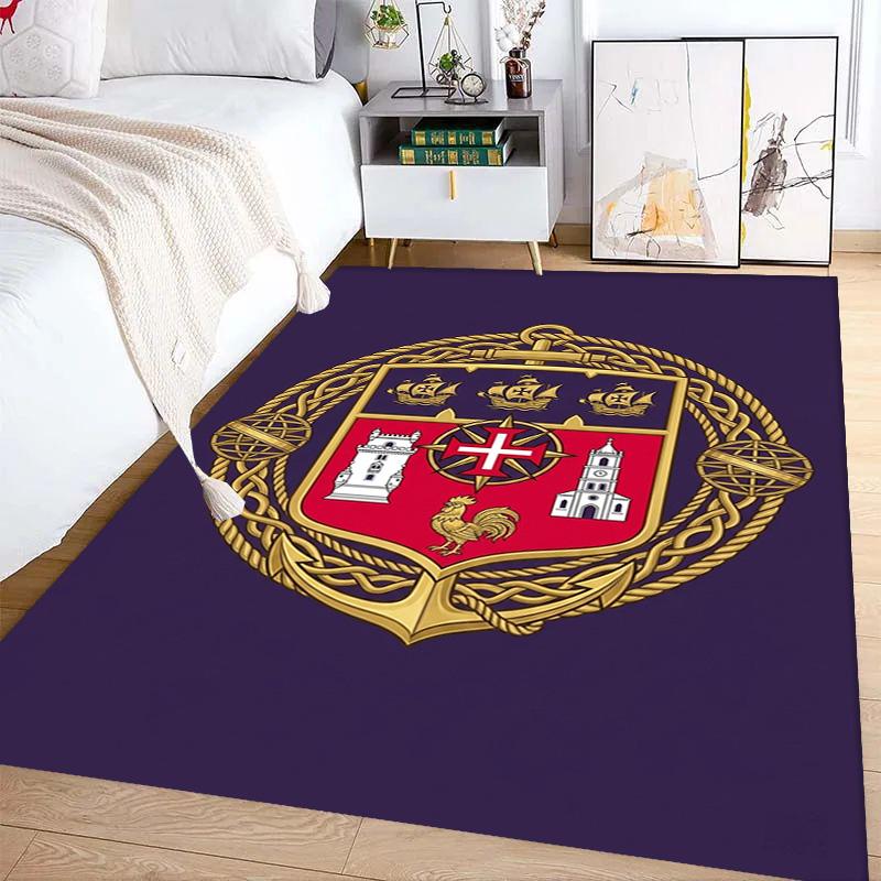 Portuguese Military Emblem carpet Living room and bedroom mats Home Decor Bathroom mat Dormitory decoration Art