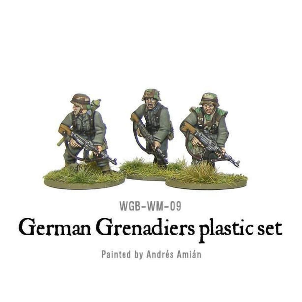 Warlord Games/Bolt Action 1/56 German Panzer Grenadier (30 Figures) Assembly Kit WLGWGB-WM-09 (Personnel)