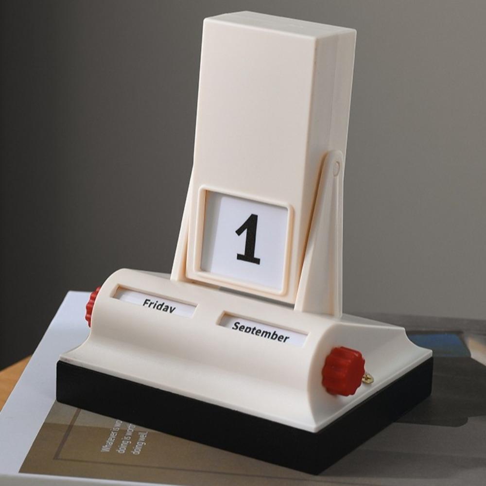 Ретро Вращающийся Календарь Свет Роскошный Вечный Календарь Креативный Настольный Календарь Отель