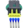 4-контактный пластиковый автомобильный разъем с клеммами DJ7044A-1.8-21, 444046-1 4-контактный автомобильный разъем(10 комплектов)