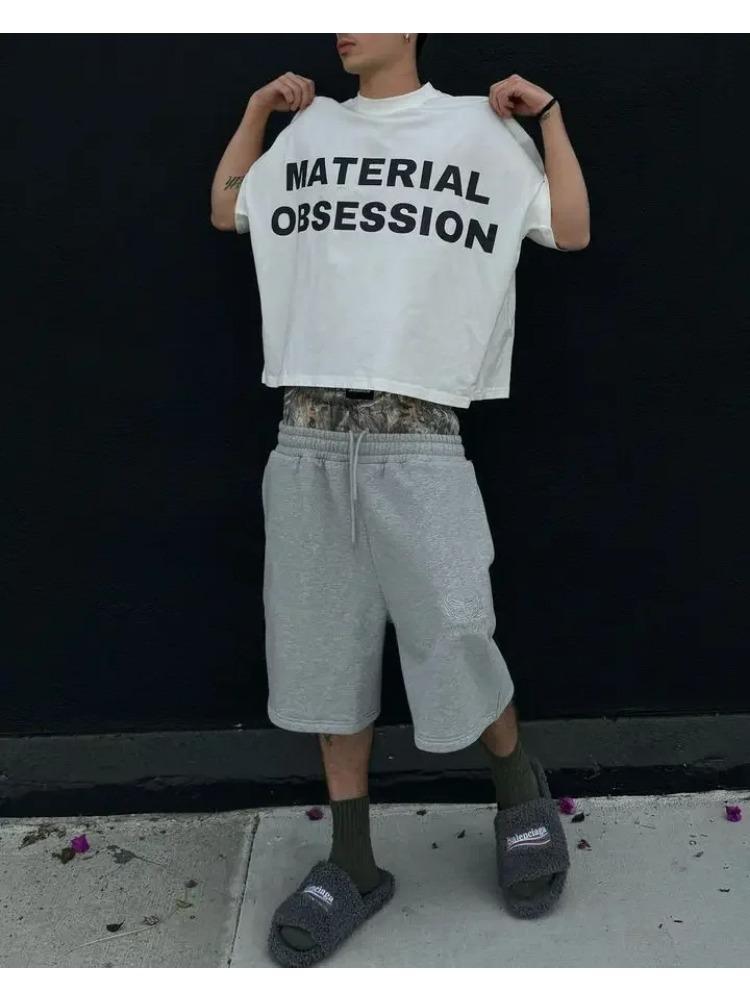 Американский новый стиль Harajuku камуфляжные шорты с двойным верхом для мужчин и женщин в стиле хип-хоп с высокой талией уличные спортивные хлопковые брюки