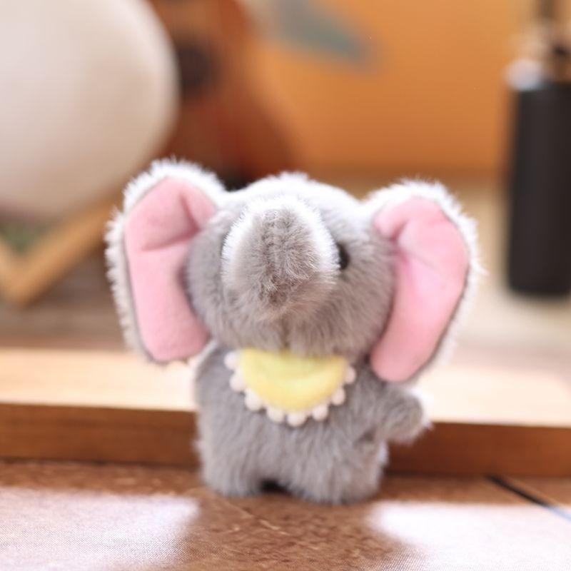 Soft Cute Plush Scarf Elephant Keychain Stuffed Animal Gift For Teens Kids Girls