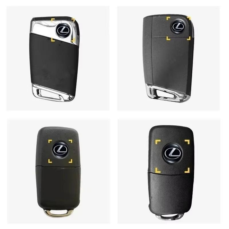 14/15 мм Наклейка на брелок автомобиля Алюминиевый значок Декоративная наклейка Для Lexus IS250 IS200 CT200h GS300 LS430 RX450h LX570 IS300 ES