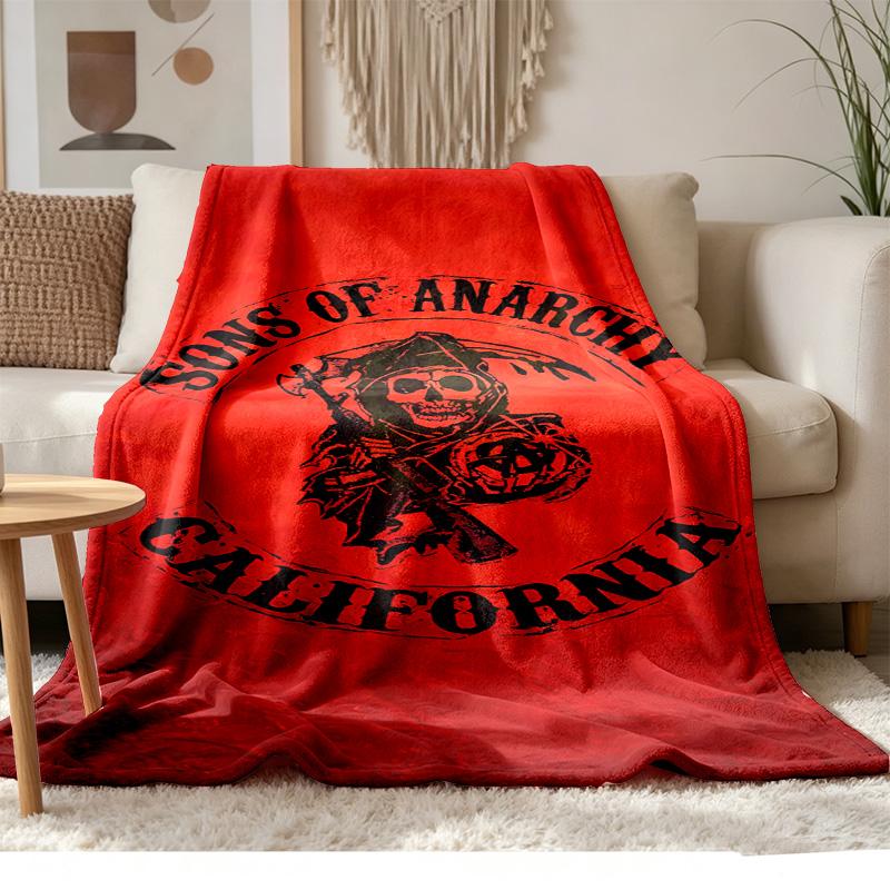 Sons of Anarchy Soft and comfortable flannel Suitable for sofas living rooms outdoor camping travel and also makes a great anniversary gif