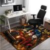 1PC Custom Name Autumn Gnomes Car Theme Floor Mat Ideal for Living Room, Game Rooms, Office, Bedroom,Floor Mat Playful Design