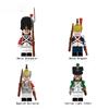 The Medieval Swiss Grenadier Dutch Dragoon Spanish Cuirasier Italian Light Infantry Model Blocks MOC Bricks Set Toys N009-N012