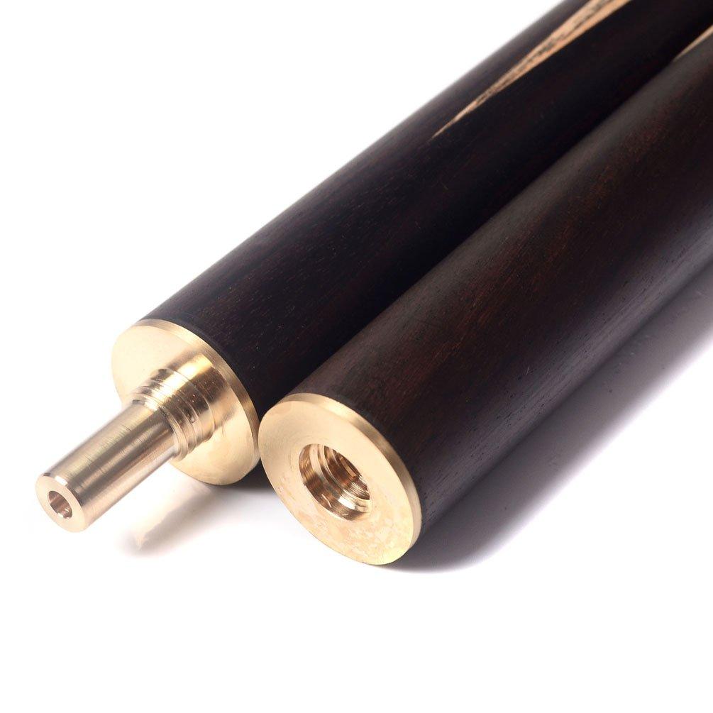 CUESOUL Handcrafted Jointed Snooker Cue with Extension and Aluminum Cue Case 57" 3/4 (D307)
