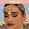 Rhinestone Elegant And Multi Layer Chain Design Women Silver Headwear Jewelry