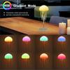 Мультяшная танцующая медуза Ночник RGB Градиентный Цвет Прикроватная лампа Тип управления голосом Type-C Перезаряжаемый Светодиодный Ночник для Детской Спальни Домашний Декор