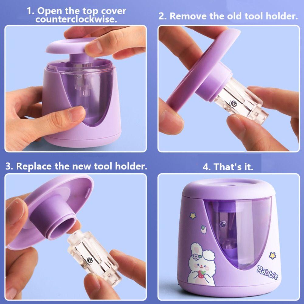 Battery/USB/Charging Creative Stationery Switch Automatic Mechanical Tool Electric Pencil Sharpener