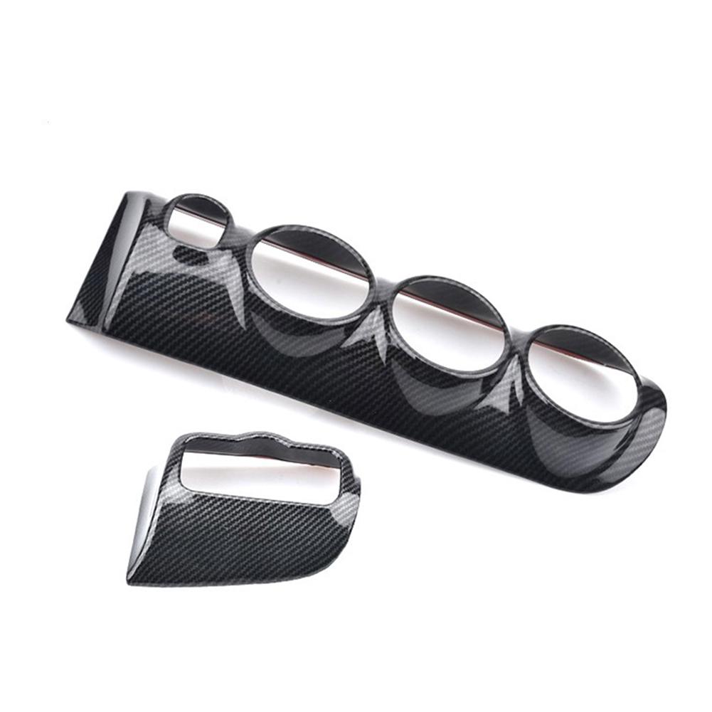 2 шт. наклейки на переднюю центральную консоль автомобиля, накладку на рамку воздуховода, карбоновый узор для Mercedes Benz A200L A180l 2019-2021