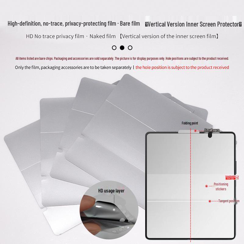 Samsung Z Fold 7/6 HD Матовая Пленка против отпечатков пальцев с защитой конфиденциальности - Самовосстанавливающаяся, Защита от царапин, Гидрогелевая защита для складных экранов.