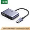 UGREEN USB 3.0 To HDMI/VGA Dual Display Adapter