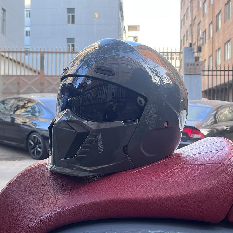 Новый Scorpion Retro Motorcycle Cascos Moto Locomotive Personality Многоцелевой комбинированный шлем Half ML XL XXL XXXL