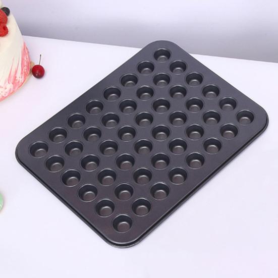 48 полостей, форма для кексов, антипригарная, легко снимается, можно мыть в посудомоечной машине, безопасная, из углеродистой стали, для кексов, мини-форма для выпечки торта, кухонные принадлежности